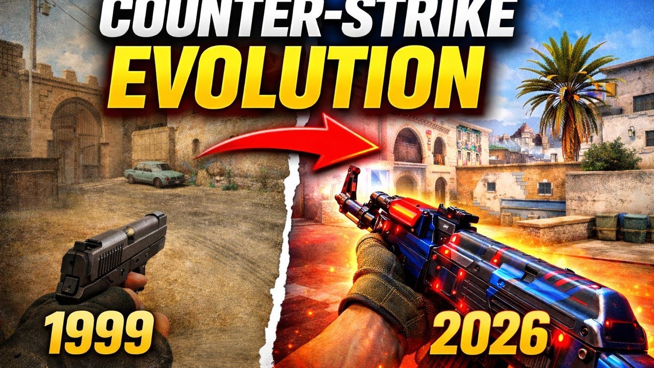 THE COMPLETE CS:GO EVOLUTION FROM (1999 TO 2026)..... - YouTube