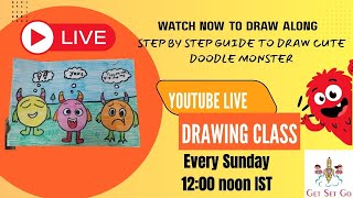 Easy doodles | Drawing for kids | Step by step | live drawing class #drawing #doodle