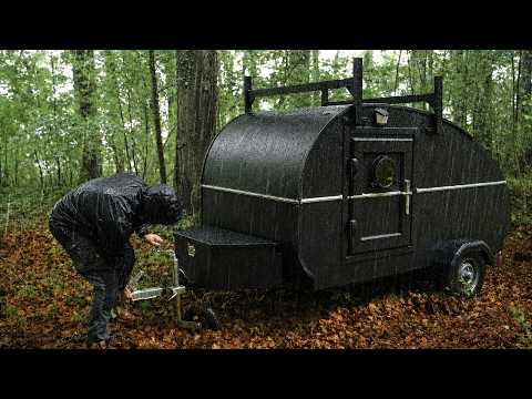 First Overnight in the Stealth Camper: Thunderstorms and Rain!