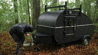 First Overnight in the Stealth Camper: Thunderstorms and Rain!