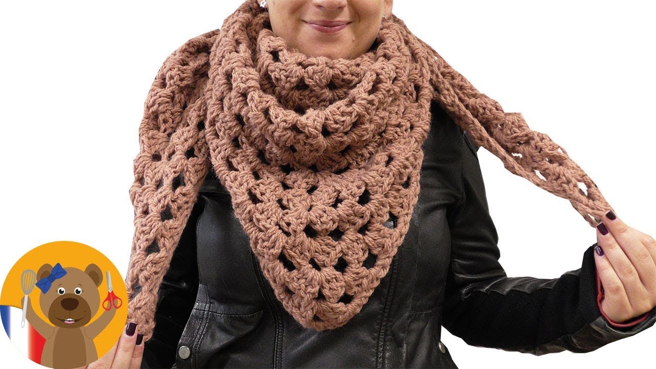 Écharpe Triangulaire En Laine Douce - Châle Léger Pour Femme, Automne/Hiver, Mariage, Voyage, Cadeau - 3