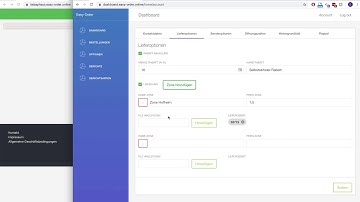 Initial Setup Easy Order