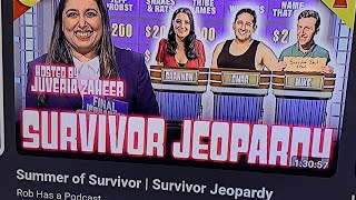 Celebrity Drew Basile gets  "message frm Jeff Probst" on his Jeopardy 5-win streak. Profile