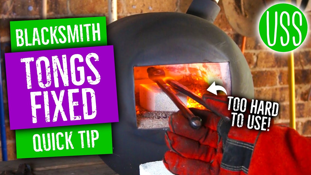 Quick Clip // Blacksmith Tongs Adjustment - YouTube