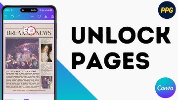 How to Unlock Pages on Canva ?