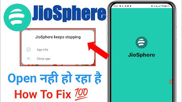 JioSphere keeps stopping problem| JioSphere open nahi ho raha hai | JioSphere App Auto Back