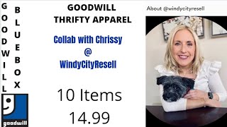 Goodwill Blue Box  Collab with Windy City Resell. Thrift Apparel!