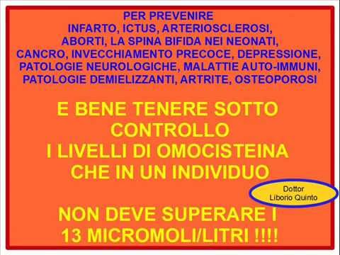 OMOCISTEINA ALTA, MALATTIE E PREVENZIONE ALIMENTARE