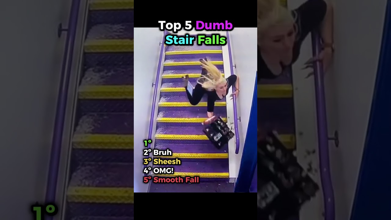 Top 5 Stair Fall Moments 😱🪜💥