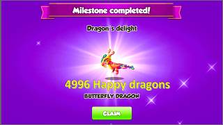 Finished July 2026 butterfly dragon delight event | 4996 Happy dragons | DML screenshot 2