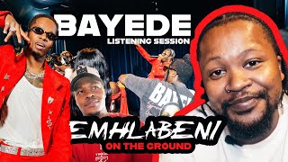 Emhlabeni Vlogs  Inside The Bayede Listening Session   Danya Devs U0026 Sa  Vibes 