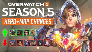 Overwatch 2 - EVERY HERO and MAP CHANGE for SEASON 5