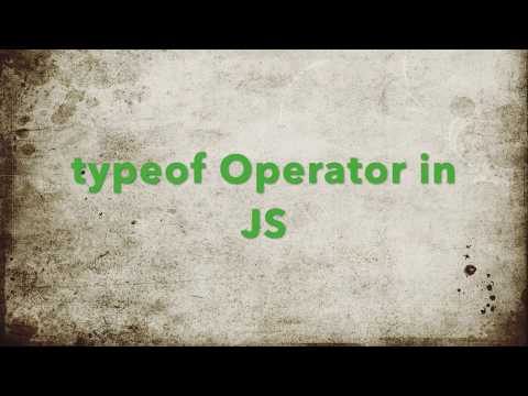 typeof Operator in Node js Javascript