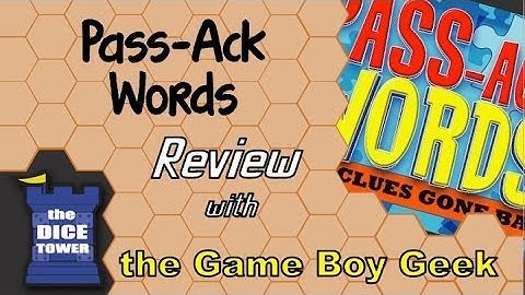 Pass-Ack Words Review - with the Game Boy Geek