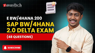 E BW/4HANA 200 - SAP BW/4HANA 2.0 Delta exam (48 Questions) | ZaranTech DotCom
