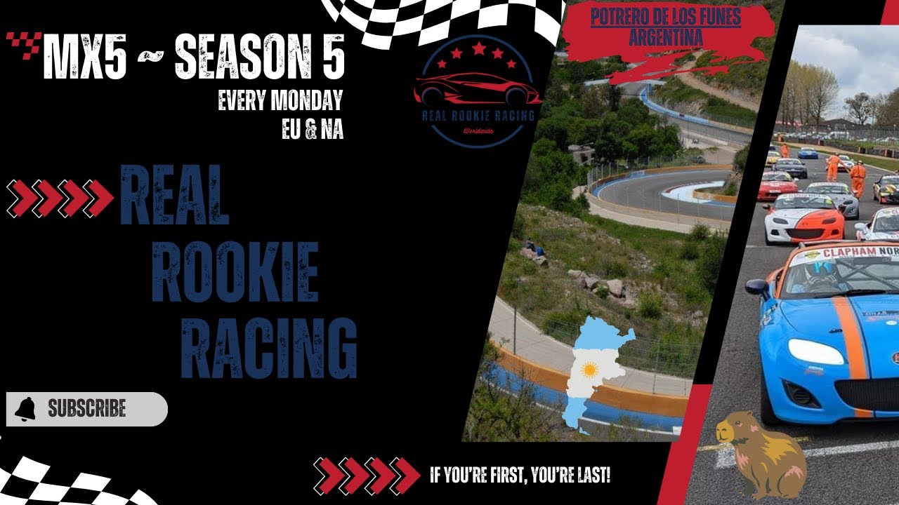 Real Rookie Racing Offical Logo Real Rookie Racing - EU MX5 Official Season 5 (Potrero de los Funes ...
