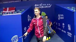 TOTAL BWF Thomas & Uber Cup Finals 2016 | Badminton Day 4/S1-Thomas Cup Grp D- DEN vs TPE