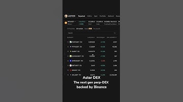 Aster DEX The next-gen perp DEX backed by Binance