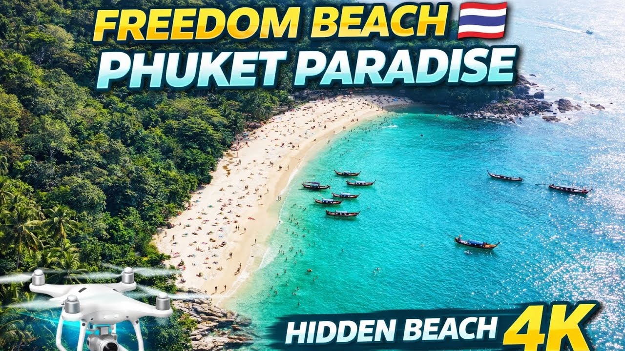 Freedom Beach Phuket 4K 🇹🇭 | Stunning Drone Aerial Views | Hidden Paradise Thailand
