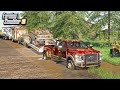 LIFTED TRUCKS GOING MUDDING! (GOT STUCK DEEP) | FARMING SIMULATOR 2019