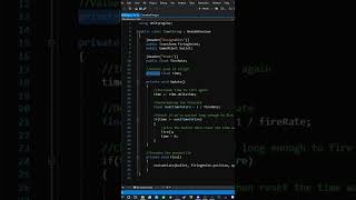 2 WAYS of implementing FIRE RATE in UNITY #shorts #coding #unity #unitytutorial #gamedev #game