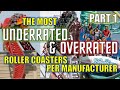 The Most Underrated & Overrated Coaster From Each Manufacturer (Part 1)