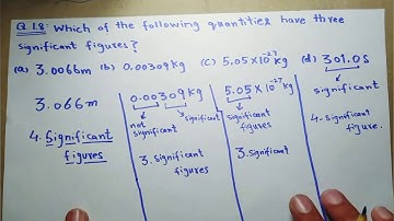 Significant Figures | 9th Class Physics significant figures Numerical 1.8 and 1.9