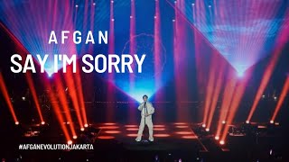 AFGAN - SAY I'M SORRY (TENNIS INDOOR SENAYAN)