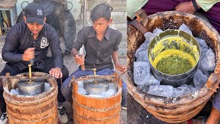 MOST UNIQUE Ice Cream Making of India😱😱 आइसक्रीम बनाने का 100% नैचुरल aur देसी तरीका👌🏻👌🏻 Street Food