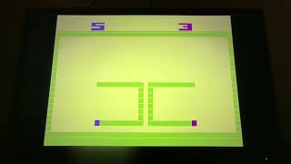 Gameplay of Surround on Atari Retro Video Game System