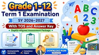 TERM 1 EXAMINATION TEST WITH TOS & ANSWER KEY|| KS1-KS4 || ALL SUBJECT AREA