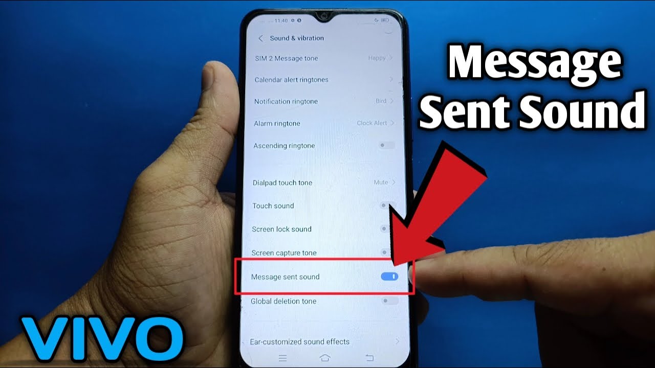 How To Turn ON OFF Message Sent Sound On ViVO Y20i YouTube
