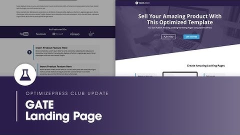 OptimizePress: Gate - Landing Page Template