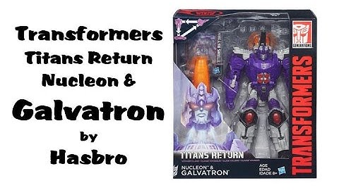 Hasbro Transformers Titans Return Nucleon & Galvatron Review by Darktoylord
