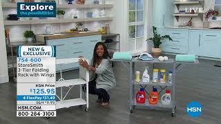 StoreSmith 3Tier Folding Rack with Wings
