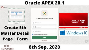 Create Master Detail Form | Page | Oracle APEX 20.1