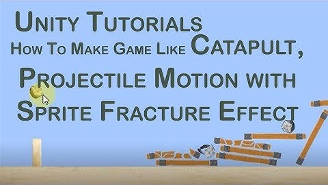 How to make game like catapult, angry bird with sprite fracture in Unity-Part 1/2