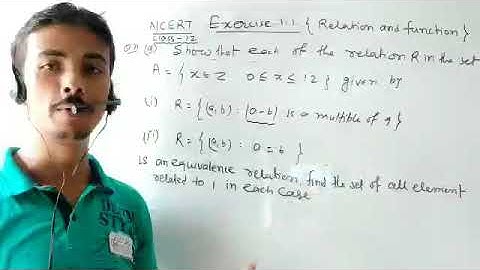 12th Maths Relation and function NCERT Exercise 1.1 Qn 9,10,Solution by pyare sir