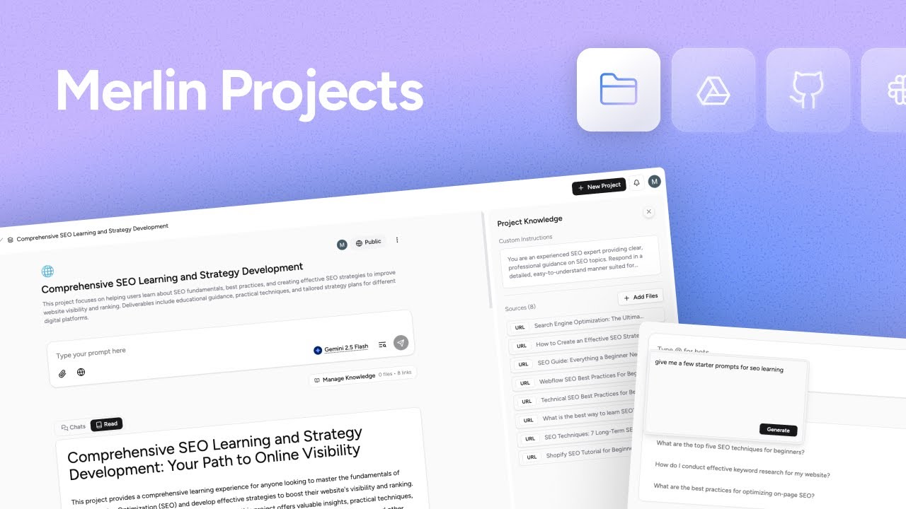 Merlin Project Sharing and Collaboration Walkthrough