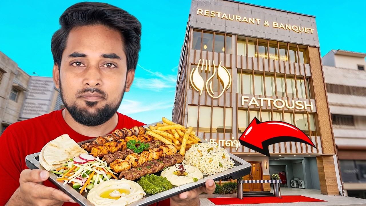 Trying foods in Fattoush Restaurant💸