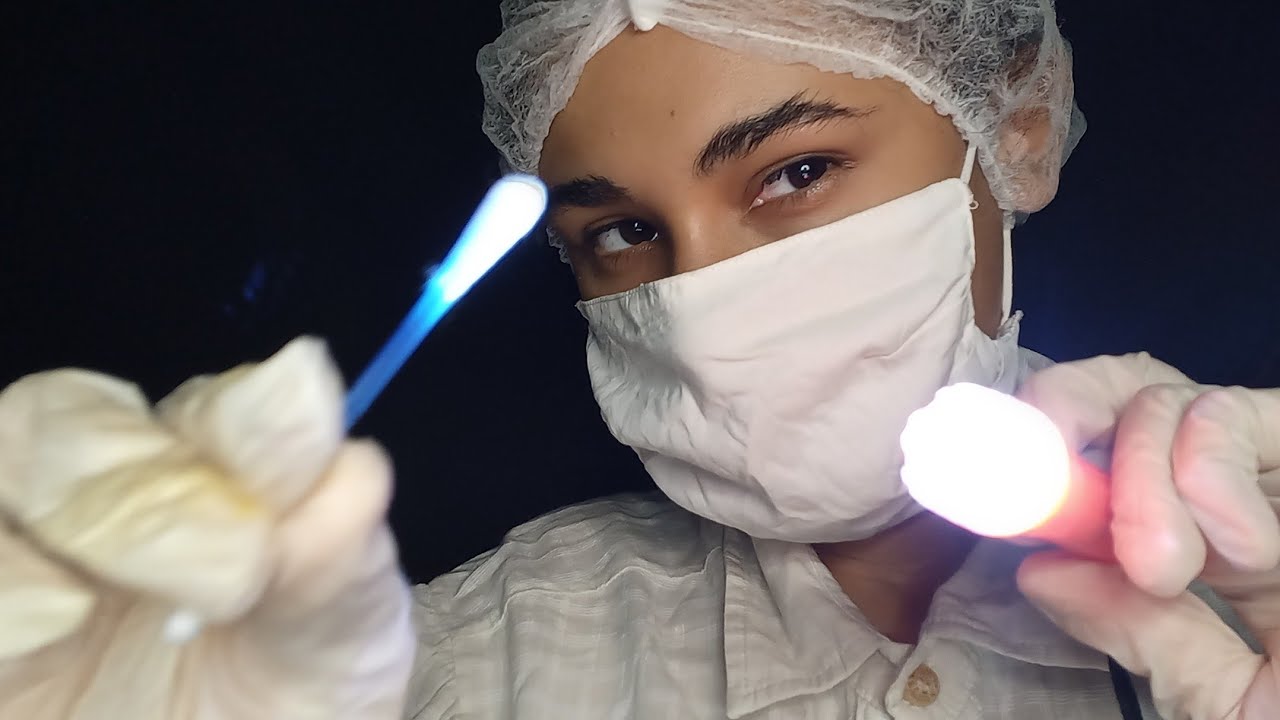ASMR CLÍNICA CLANDESTINA LIMPANDO O SEU OLHO 👁