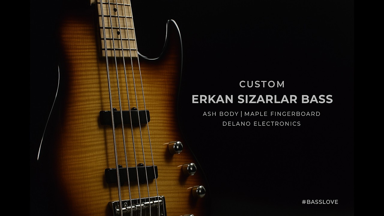 Custom Erkan Sızarlar Bass Demo | Ash Body, Maple Fingerboard, Delano Pickups & Preamp