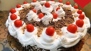 This is a very moist crumbly and soft creamy cake without eggs .simple
recipe with simple ingredients.the frosted whipped cream cherries.
tr...