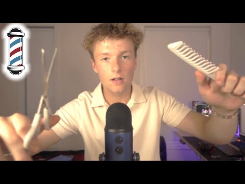 💈ASMR most REALISTIC barbershop haircut EVER💈