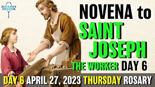Novena to St Joseph the Worker Day 6 🤎 THURSDAY ROSARY April 27th LUMINOUS Mysteries of the Rosary