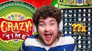 CASH HUNT KEPT HITTING ON CRAZYTIME! (GAME SHOW)