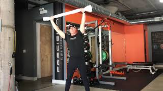 Towel Lateral Trunk Flexion with Abduction Isometric