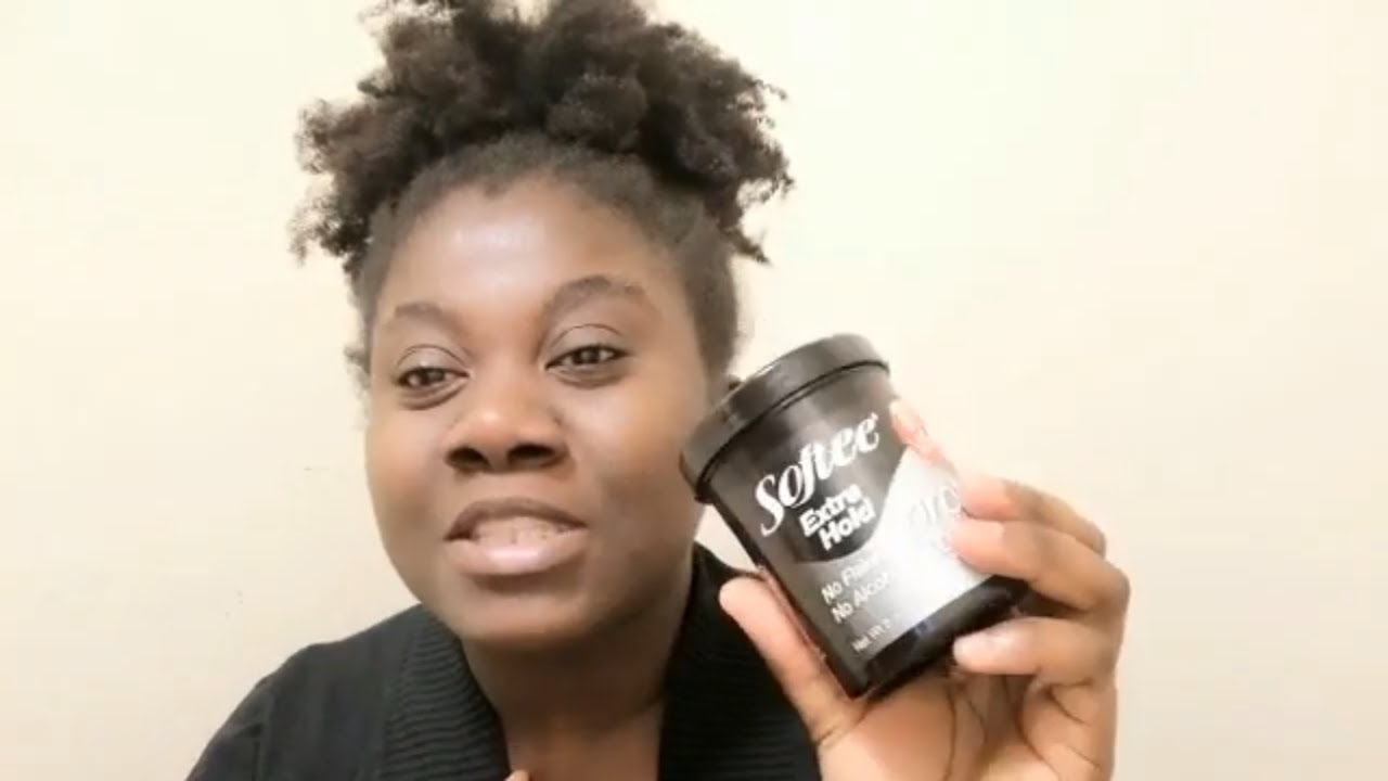 using dollar tree softee extra hold protein styling gel on 4C natural ...