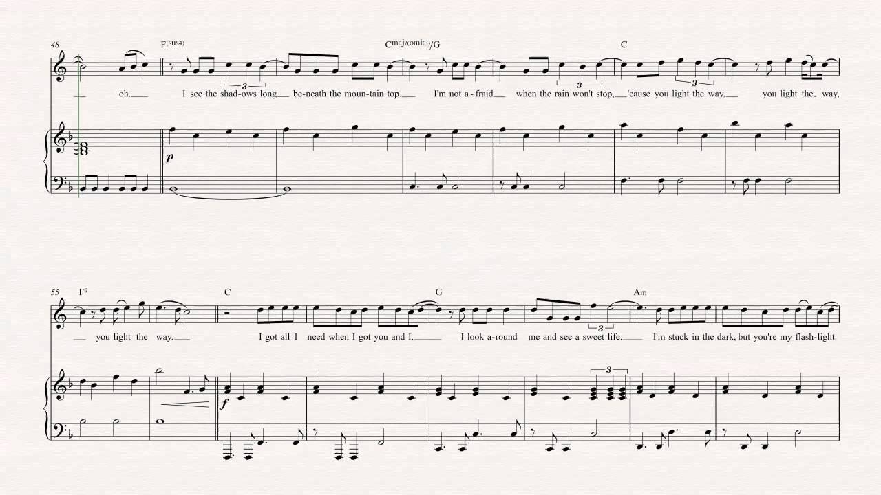 Horn Flashlight Jessie J Sheet Music, Chords, & Vocals YouTube