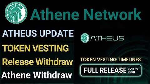 Athene Network New Update | Athene Token Vesting Release Withdraw | Athene Network Withdrawal Update
